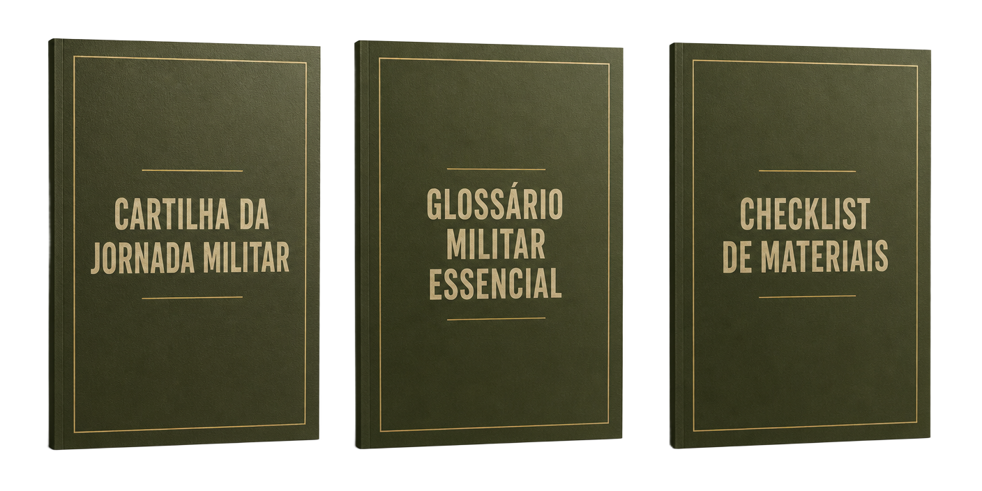 Cartilha da Jornada Militar, Glossário Militar Essencial e Checklist de Materiais